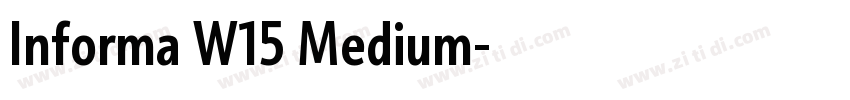 Informa W15 Medium字体转换